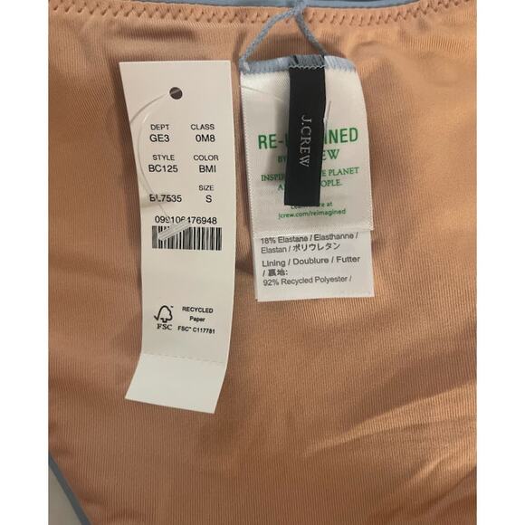 J Crew Light Blue Cheeky Bikini Swim Bottom - Size Small - Picture 4 of 5